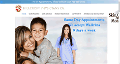 Desktop Screenshot of hillcroftphysicians.com